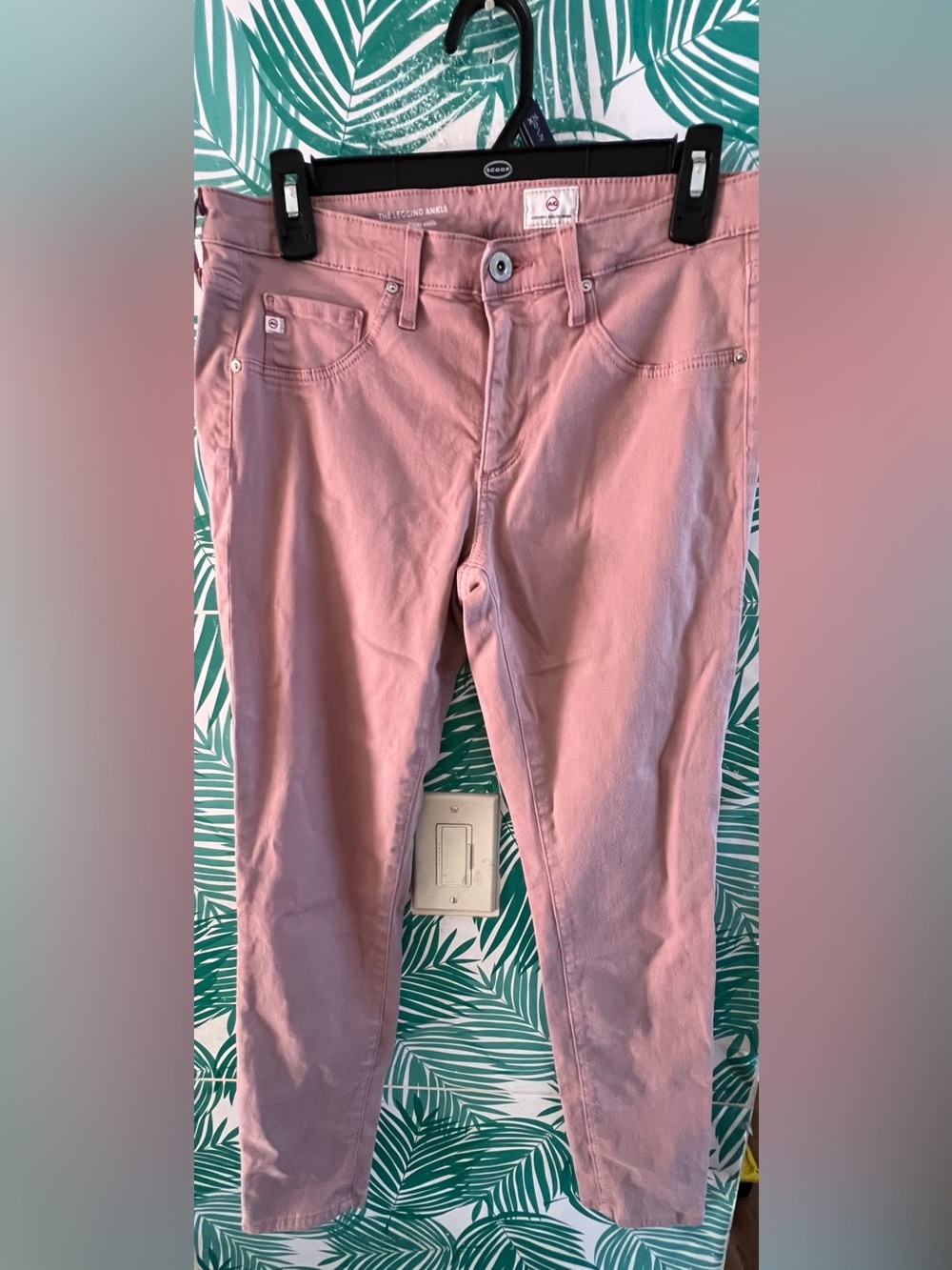 AG Adriano Goldschmied The legging ankle Soft Pink Skinny Jeans Sz 29R